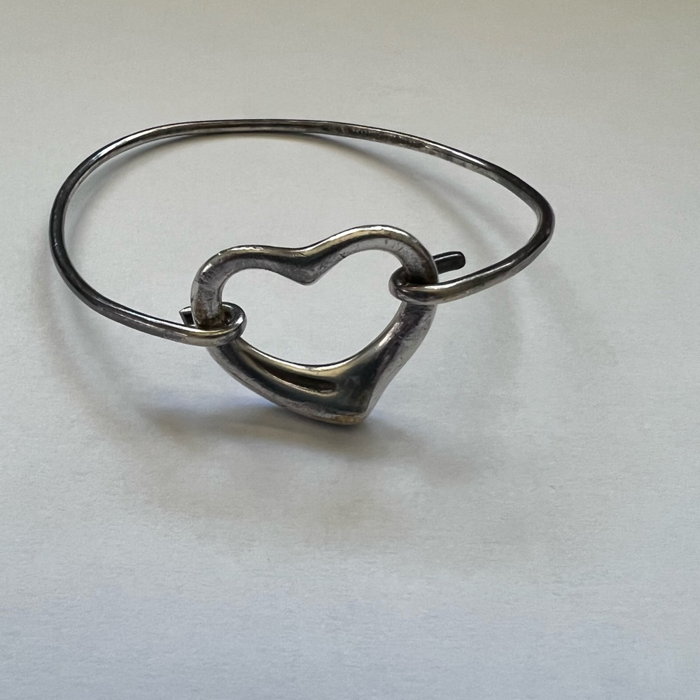 Silver heart bracelet